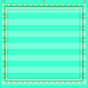 Light Blue Marquee 7 Pocket Chart (28" x 28")