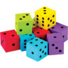 Foam Colorful Dice, 20 Per Pack, 3 Packs