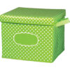 Lime Polka Dots Storage Box, Pack of 2