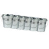 Metal Pail with Handle, Pack of 6