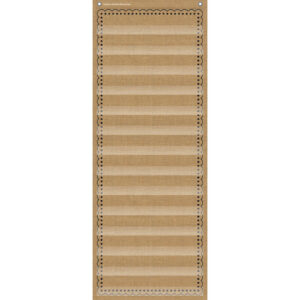 14-Pocket Pocket Chart, Burlap Design, 13" x 34"