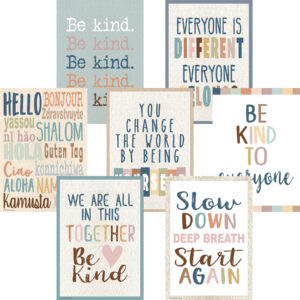 Everyone Is Welcome Posters, 13-3-8" x 19", Set of 7