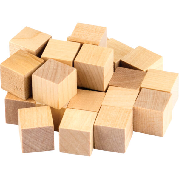 STEM Basics: Wooden Cubes, 25 Per Pack, 6 Packs