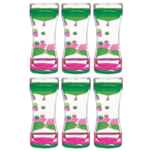 Pink & Green Liquid Motion Bubbler, Pack of 6