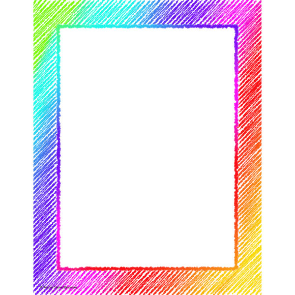 Colorful Scribble Computer Paper, 50 Sheets Per Pack, 6 Packs