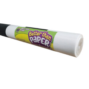 Better Than Paper Bulletin Board Roll, 4' x 12', Black & White Stripes, Pack of 4