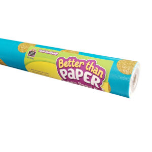 Better Than Paper Bulletin Board Roll, 4' x 12', Teal Confetti, Pack of 4