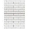 White Subway Tile Better Than Paper Bulletin Board Roll, 4' x 12', Pack of 4