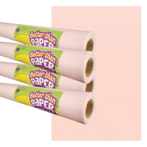 Blush Better Than Paper Bulletin Board Roll, 4' x 12', Pack of 4