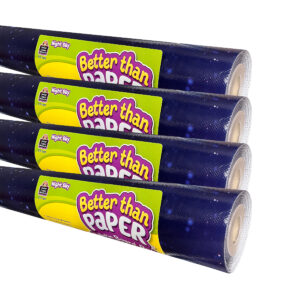 Better Than Paper Bulletin Board Roll, Night Sky, 4-Pack