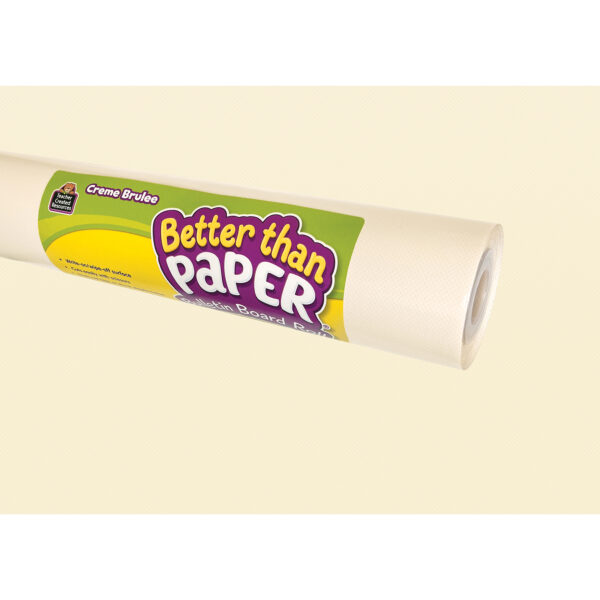 Better Than Paper Bulletin Board Roll, Creme Brulee, 4-Pack