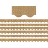 Burlap Design Scalloped Border Trim, 35 Feet Per Pack, 6 Packs