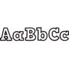 Black & White Bold Block 4" Letters Combo Pack, 230 Per Pack, 2 Packs