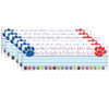 Colorful Paw Prints Left-Right Alphabet Name Plates, 36 Per Pack, 6 Packs