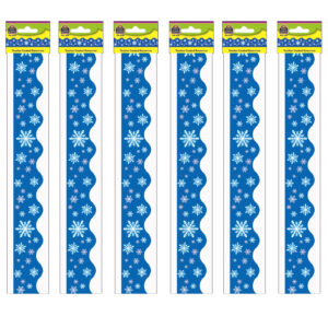 Snowflakes Border Trim, 35 Feet Per Pack, 6 Packs