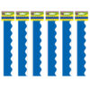 Blue Scalloped Border Trim, 35 Feet Per Pack, 6 Packs