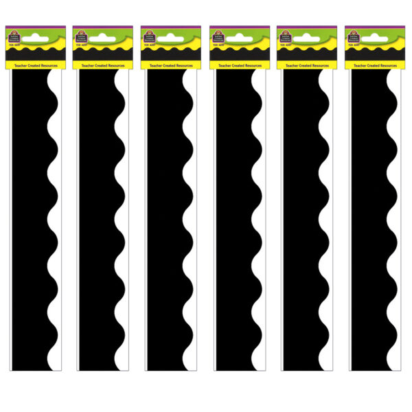 Black Border Trim, 35 Feet Per Pack, 6 Packs