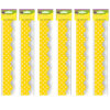 Yellow Mini Polka Dots Border Trim, 35 Feet Per Pack, 6 Packs