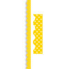 Yellow Mini Polka Dots Border Trim, 35 Feet Per Pack, 6 Packs