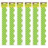 Lime Mini Polka Dots Border Trim, 35 Feet Per Pack, 6 Packs