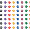 Colorful Paw Prints Mini Stickers Valu-Pak, 1144 Per Pack, 6 Packs