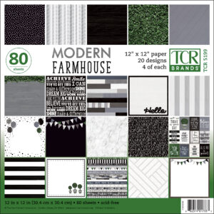 Modern Farmhouse Project Paper, 12" x 12", 80 Sheets