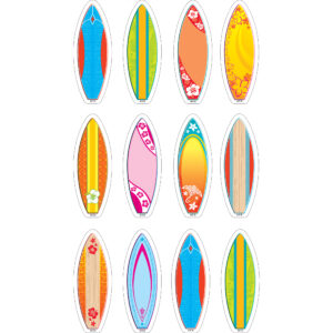 Surfboards Mini Accents, 36 Per Pack, 6 Packs