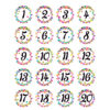 Confetti Numbers Stickers, 120 Per Pack, 6 Packs