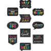 Chalkboard Brights Positive Sayings Accents, 30 Per Pack, 3 Packs