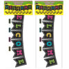 Chalkboard Brights Pennants Welcome Bulletin Board Display, Pack of 2