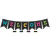 Chalkboard Brights Pennants Welcome Bulletin Board Display, Pack of 2