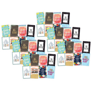 Encouragement Cards, 2-3-16" x 3-1-2", 42 Per Pack, 6 Packs