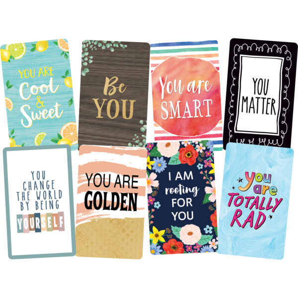 Encouragement Cards, 2-3-16" x 3-1-2", 42 Per Pack, 6 Packs