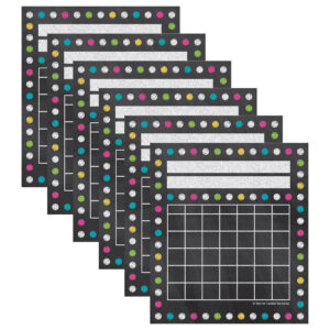 Chalkboard Brights Mini Incentive Charts, 36 Per Pack, 6 Packs