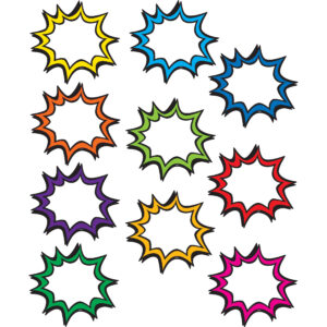 Superhero Burst Accents, 30 Per Pack, 3 Packs