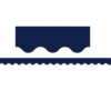 Navy Scalloped Border Trim, 35 Feet Per Pack, 6 Packs