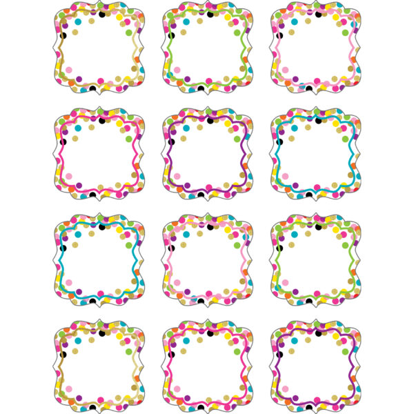 Confetti Mini Accents, 36 Per Pack, 6 Packs