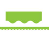 Lime Scalloped Border Trim, 35 Feet Per Pack, 6 Packs