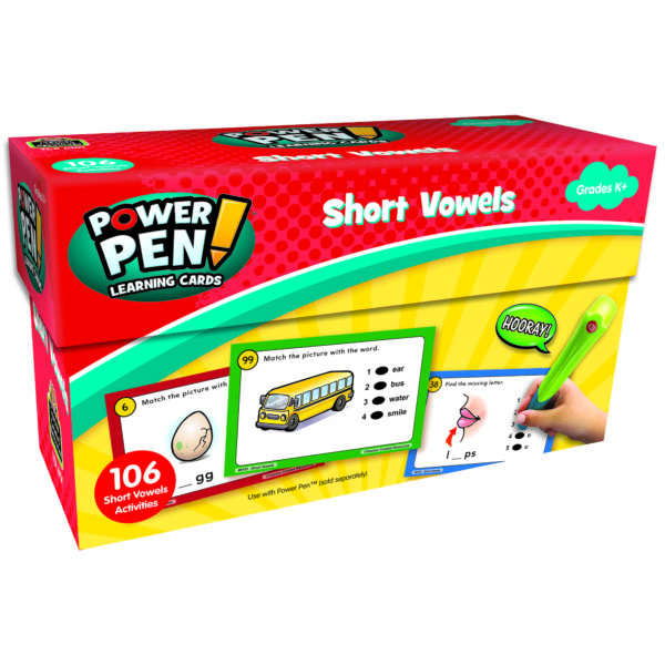 Power Pen Learning Cards: Short Vowels