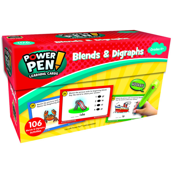 Power Pen Learning Cards: Blends & Digraphs