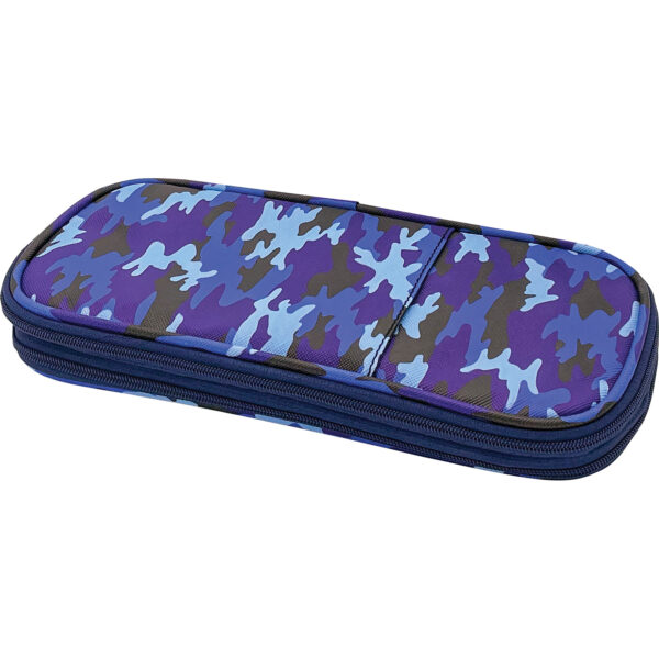 Blue Camo Pencil Case, Pack of 3