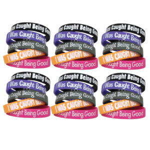 I Was Caught Being Good Wristband Pack, 10 Per Pack, 6 Packs