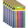 Mini Happy Face Sparkle Stickers Valu-Pak, Multi Color, 440 Per Pack, 6 Packs