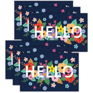 Wildflowers Hello Postcards, 30 Per Pack, 6 Packs