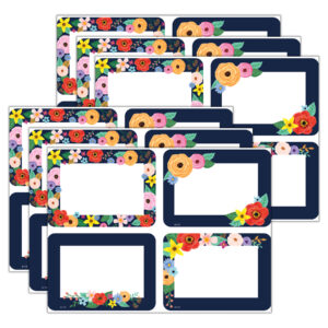 Wildflowers Name Tags-Labels - Multi-Pack, 36 Per Pack, 6 Packs