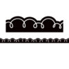 Black with White Squiggles Die-Cut Border Trim, 35 Feet Per Pack, 6 Packs