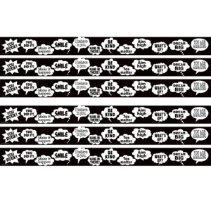 Speech Bubbles Straight Border Trim, 35 Feet Per Pack, 6 Packs