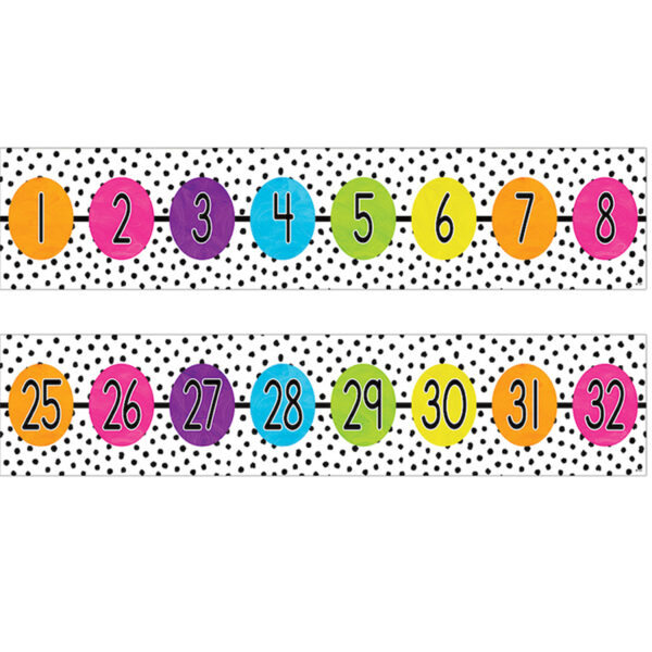 Brights 4Ever Number Line (-20 to 120) Bulletin Board Set