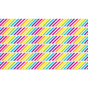 Brights 4Ever Stripes Straight Border Trim, 35 Feet Per Pack, 6 Packs