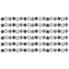 Black and White Stars Die-Cut Border Trim, 35 Feet Per Pack, 6 Packs